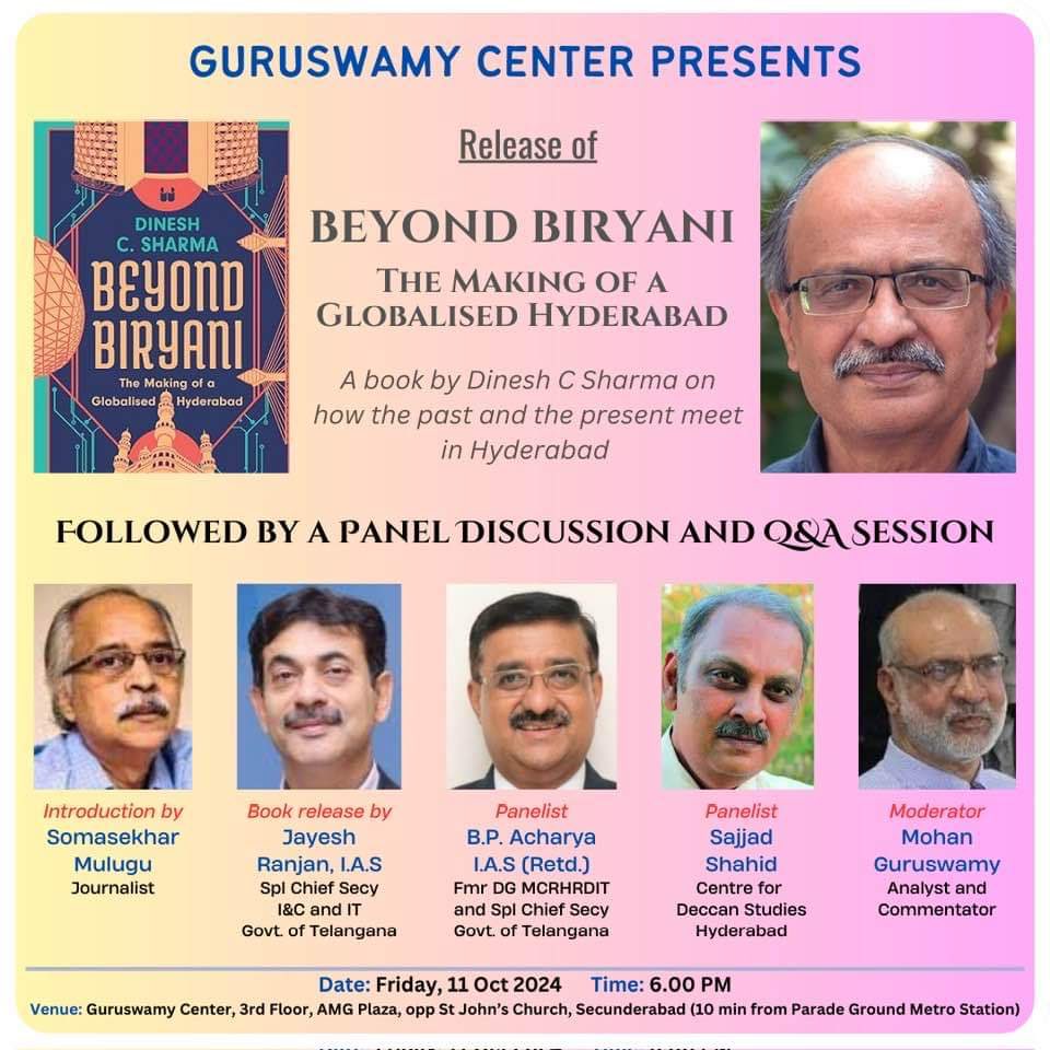 Westland Books (@westlandbooks) on Twitter photo #Hyderabad !
<a href="/dineshcsharma/">Dinesh C Sharma</a> and #BeyondBiryani are in their home city this week.
Check the schedule and meet him to get your copies signed. #Hyderabad !
<a href="/dineshcsharma/">Dinesh C Sharma</a> and #BeyondBiryani are in their home city this week.
Check the schedule and meet him to get your copies signed.