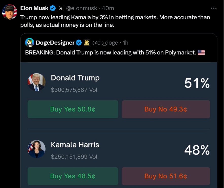The world is watching! 
Web3 prediction markets are revolutionizing how we track real-time trends. With real money on line, these platforms provide unmatched accuracy. 

The future of forecasts is here &amp; it’s transparent than ever. #Web3 #PredictionMarkets #AirDAO $AMB $AM $ADOGE