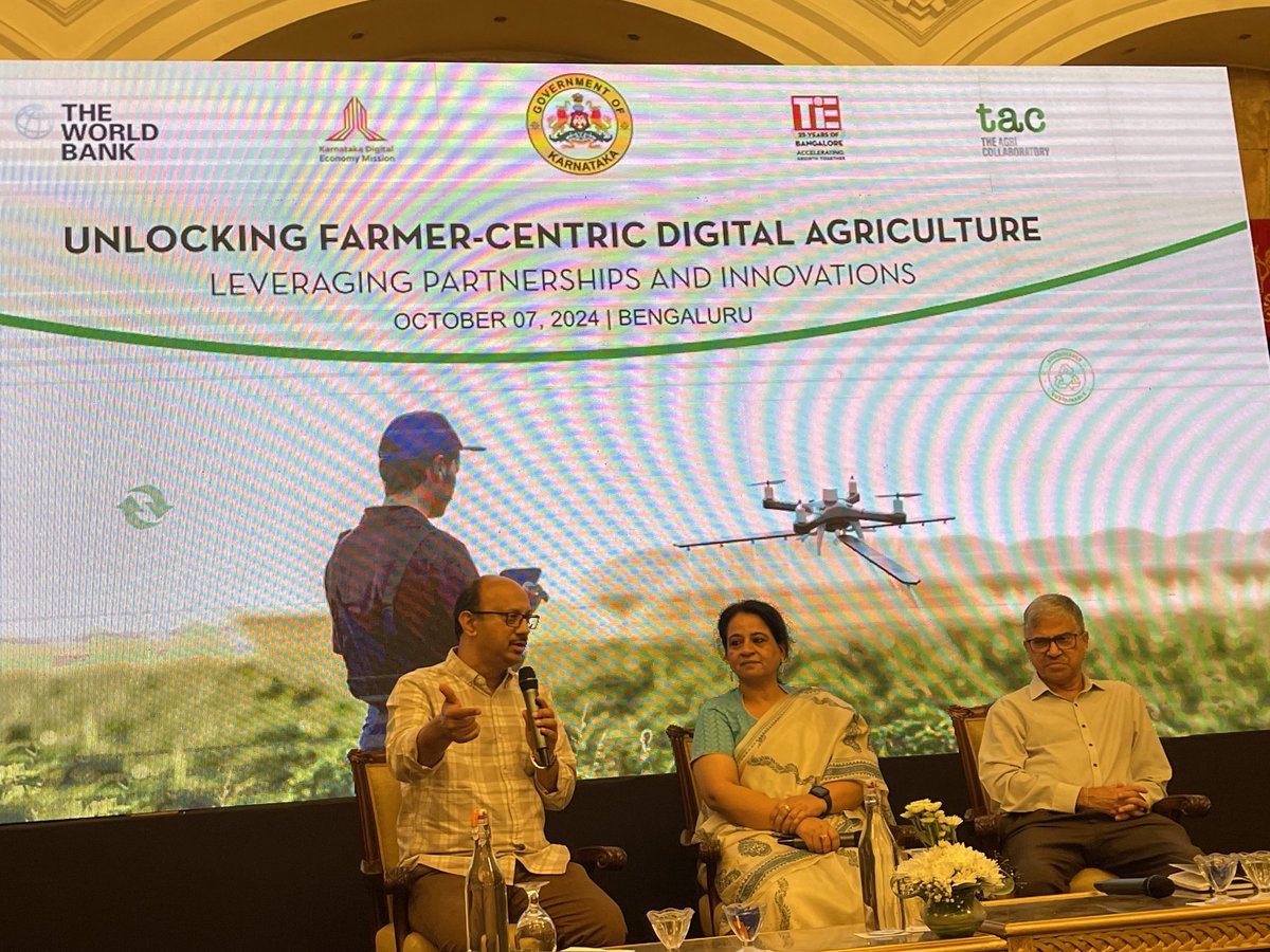 nipunmehrotra's tweet image. #DigitalAgriculture Workshop in Bangalore.
Driving partnerships and data-driven initiatives to benefit small farmers.
Attract youth to be #agritech @madanpadaki @TiEBangalore @ShahParmesh @DrCaur @AgCollaboratory @srangrass