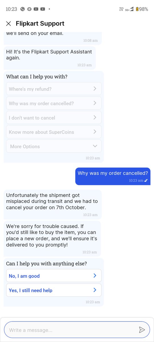 Radhe_1008's tweet photo. Such a pathetic service frm @flipkartsupport @Flipkart ,as I locked in BBD for 999 and paid the full amount still they cancelled the phone without my consent.
The time, the excitement, the patience what I wasted, refund it too.
@TechnicalGuruji
@narendramodi @RahulGandhi @aajtak https://t.co/S5tL4xUYt0