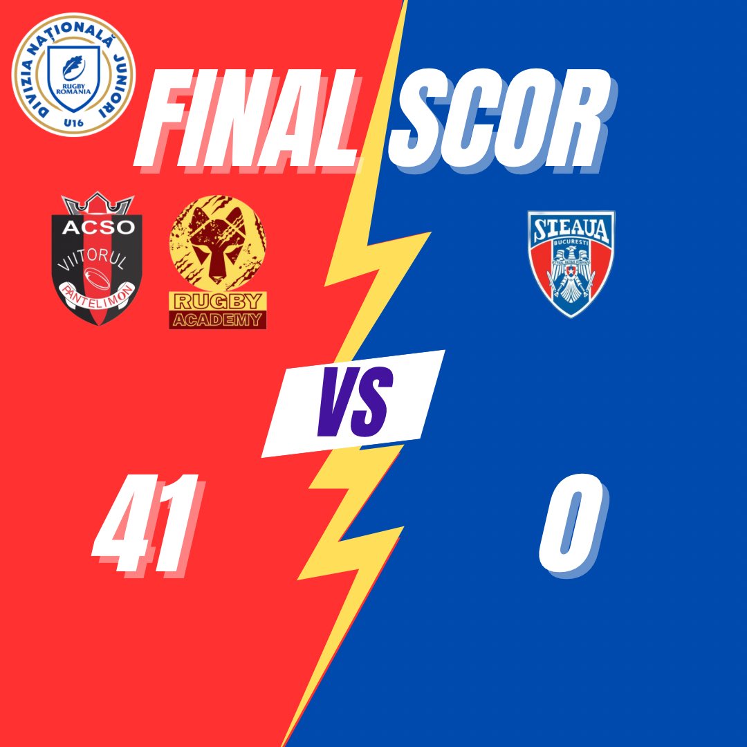 RO_RugbyAcademy's tweet image. 🏉The U16 Wolfs keep up the momentum!🏆🔥

Just 4 days after the first victory of this season, our U16 team secures another impressive triumph, with a bonus point🎯, against our colleagues from CSA CSS Steaua.

#partofthewolvespack