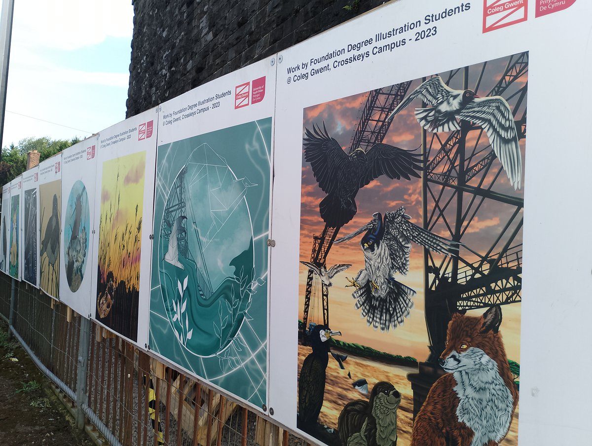 Transporter Bridge (@nptbridge) on Twitter photo The stunning @ColegGwent student’s ‘drive-thru’ exhibition & @malarkyarts collaboration <a href="/JohnPerkins/">John Perkins</a>
hoardings, has made its way over from the West side to the Stephenson Street <a href="/NpTbridge/">Transporter Bridge</a>'s Eastern approach!
<a href="/VolkerLaserUK/">VolkerLaser</a> <a href="/AlunGriffiths_/">Griffiths</a> <a href="/HeritageFundCYM/">Cronfa Treftadaeth y Loteri Genedlaethol</a> <a href="/wolfsonfdn/">Wolfson Foundation</a> The stunning @ColegGwent student’s ‘drive-thru’ exhibition & @malarkyarts collaboration <a href="/JohnPerkins/">John Perkins</a>
hoardings, has made its way over from the West side to the Stephenson Street <a href="/NpTbridge/">Transporter Bridge</a>'s Eastern approach!
<a href="/VolkerLaserUK/">VolkerLaser</a> <a href="/AlunGriffiths_/">Griffiths</a> <a href="/HeritageFundCYM/">Cronfa Treftadaeth y Loteri Genedlaethol</a> <a href="/wolfsonfdn/">Wolfson Foundation</a>