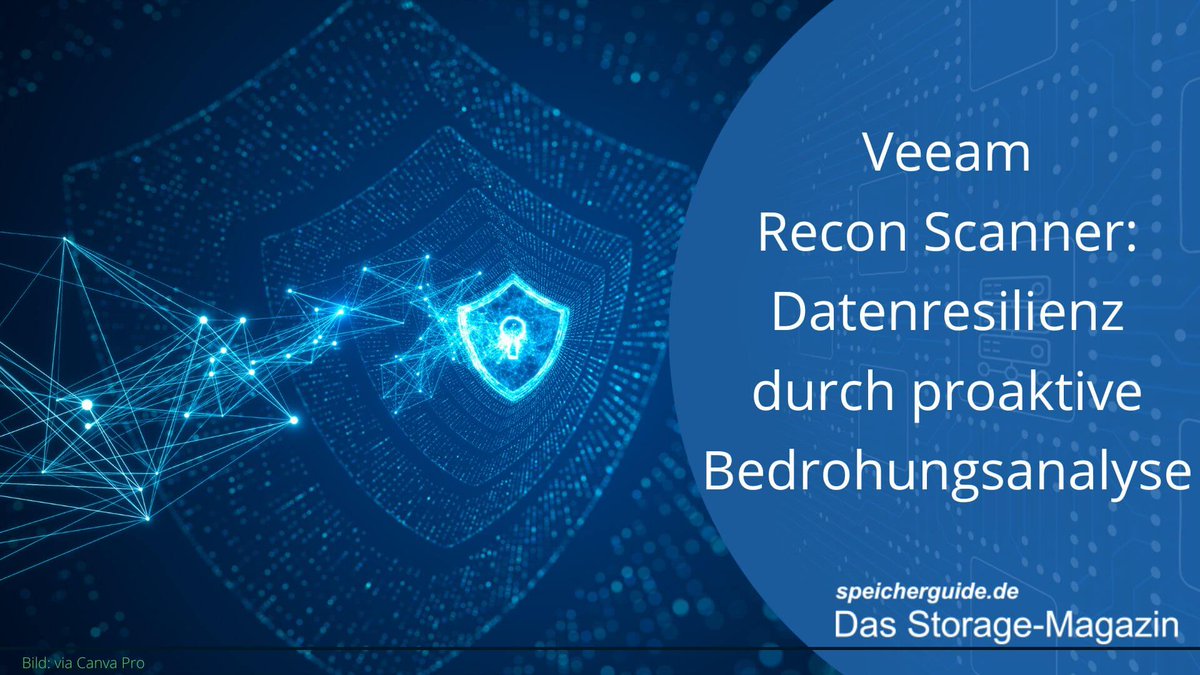 🛡<a href="/Veeam/">Veeam® Software</a> Recon Scanner: Proaktive #Bedrohungsanalyse nutzt weltweite Datenbank von Cyber-Vorfällen und stärkt #Datenresilienz für Unternehmen.
Wir haben die Ankündigung zusammengefasst: 👉 speicherguide.de/news/veeam-rec…
<a href="/veeam_de/">Veeam DACH</a> #backup #recovery #cyberangriffe #ransomware