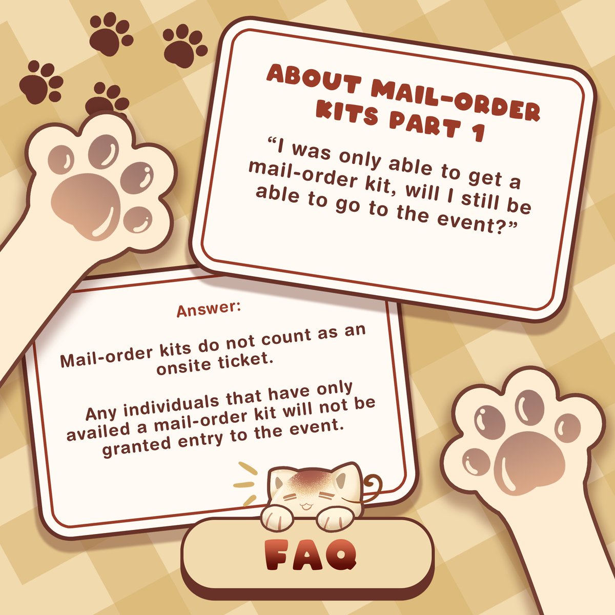 HetaDayPH's tweet photo. 🐾 𝐄𝐯𝐞𝐧𝐭 𝐅𝐀𝐐𝐬 𝐩𝐭. 𝟐  🐾
October is finally here, and we’re just less than 2 weeks away from the big event!
Be sure to check out these FAQs to ensure you’re feline fabulous and all set for an unforgettable day!

#HetadayPH2024 #WorldConfurrence2024 https://t.co/Lag2I8bV8V