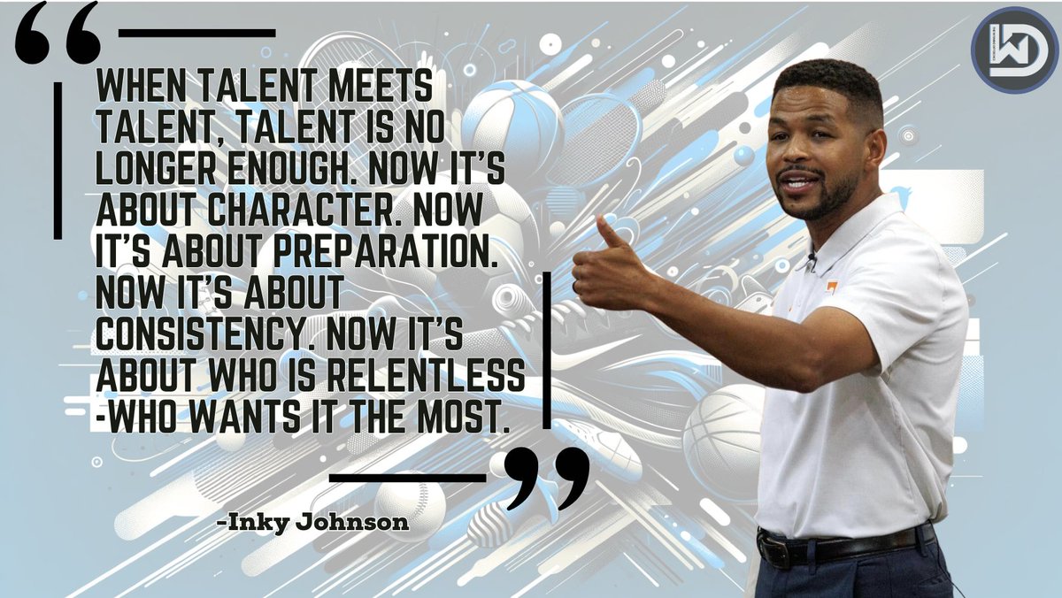 It’s not enough to be good—you’ve got to strive for greatness.
Talent is something you’re born with, but what you do with it is up to you.
You can’t teach talent, but you can waste it.
Good doesn’t win.
Greatness does.