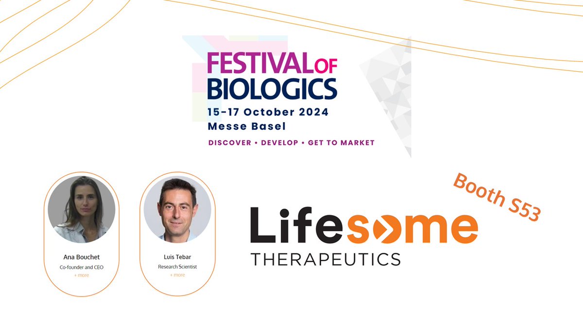 If you are attending the <a href="/festofbiologics/">Festival of Biologics</a> in Basel next week (October 15-17), please do not hesitate to visit our booth at S53! Together, we can establish new synergies to fight #cancer and #AntimicrobialResistance