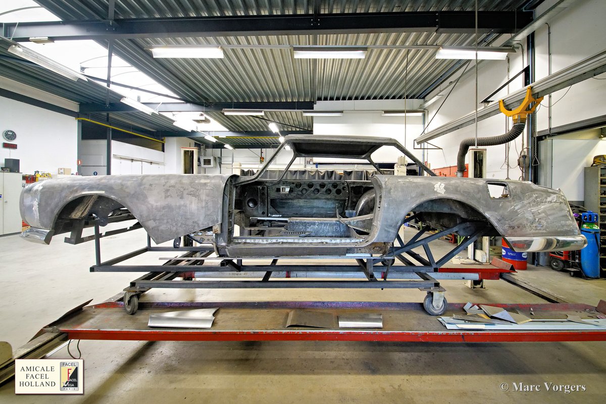 ClassicarGarage's tweet image. UPDATED! 1963 Facel Vega Facel II in restoration at Amicale Facel Holland. Click PROJECTS in the MENU at classicargarage.com to follow the impressive restoration projects!

#FacelVega #ClassicarGarage #RestorationMasters #ClassicCarRestoration #ClassicCarService…