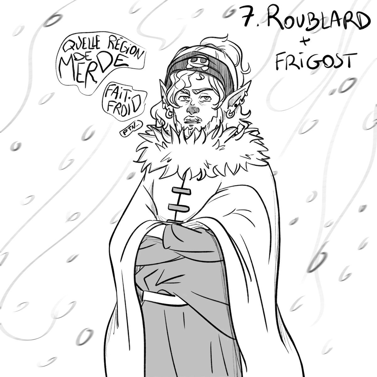 #Doftober jour 7 : Un Roublard 💣 à Frigost ❄️

Pour ce rapide petit dessin, j’ai emprunté Valooh, le personnage d’une amie qui joue également un rôle important dans l’histoire de Sevvka, ma sacri. Je pense qu’il préfère la chaleur des braises à Brâkmar 🤭

#wakfu #dofus