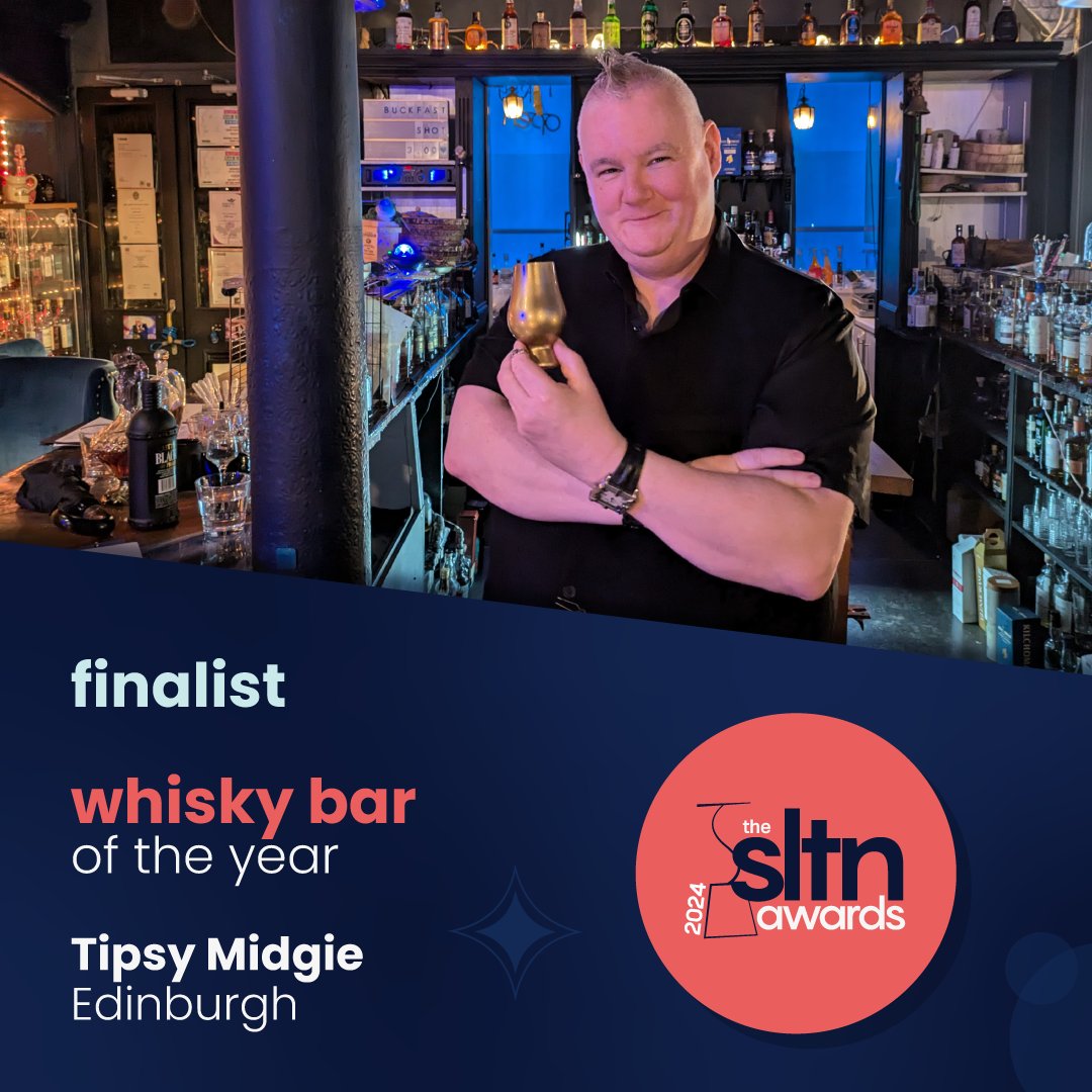 The finalists for the SLTN Whisky Bar of the Year 2024, in association with Glenmorangie, are:

🌟The George Hotel, Inveraray
🌟The Pot Still, Glasgow
🌟Tipsy Midgie, Edinburgh

Find out the rest of this year’s #SLTNAwards finalists on our website 👉🏻 sltn.co.uk/sltn-awards/fi…