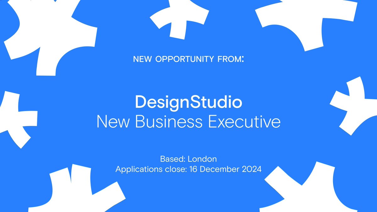 Opps Board 💼  Are you an ambitious individual on a mission to push creativity forward? Join @_designstudio_ as their new business executive! &gt; buff.ly/3XAYYNK
