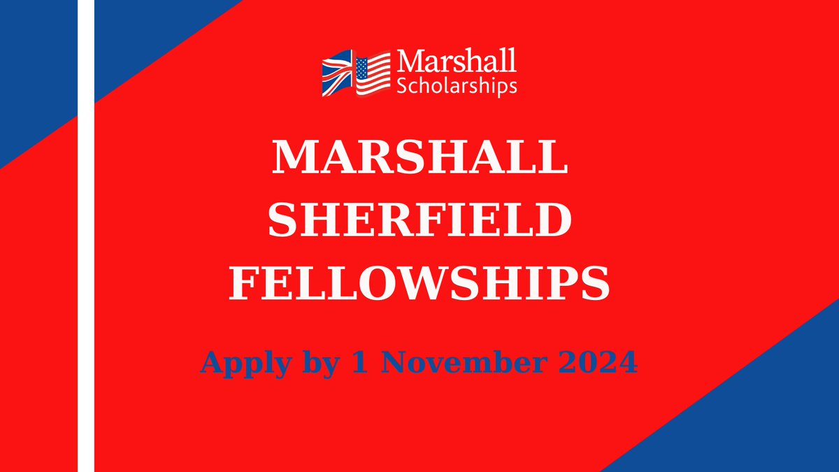 The Marshall Sherfield Fellowships competition for 2025 is now open! The Marshall Aid Commemoration Commission will offer one Marshall Sherfield Fellowship for 2025. Applications are due 1 November 2024.

More details here: linktr.ee/marshallschola…