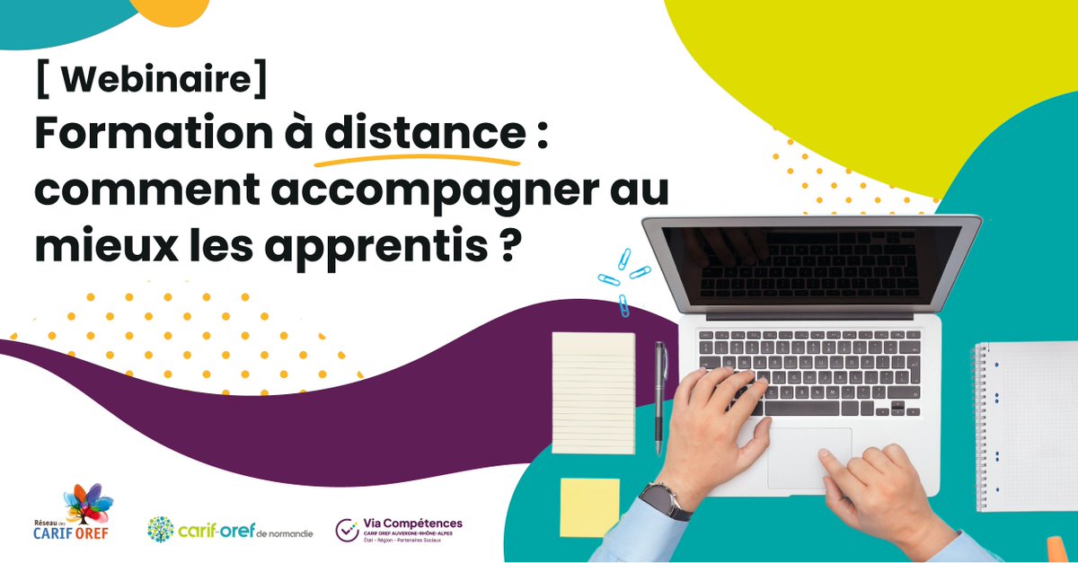 Réseau des Carif-Oref (@reseaucariforef) on Twitter photo 📢#OFA / #CFA Webinaire "La formation à distance : comment accompagner au mieux les apprentis ?", organisé le 15 octobre de 14h00 à 15h30 par les Carif-Oref <a href="/Via_Competences/">Via Compétences</a> et <a href="/COdeNormandie/">Carif-Oref de Normandie</a>
Inscriptions 👉bit.ly/3Znd4VH 📢#OFA / #CFA Webinaire "La formation à distance : comment accompagner au mieux les apprentis ?", organisé le 15 octobre de 14h00 à 15h30 par les Carif-Oref <a href="/Via_Competences/">Via Compétences</a> et <a href="/COdeNormandie/">Carif-Oref de Normandie</a>
Inscriptions 👉bit.ly/3Znd4VH