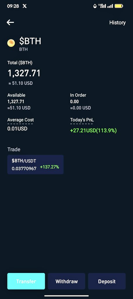 BassingaSa82058's tweet photo. I'm #bullish on #Bitcoinhunter #BTH $BTH on my #Bitmart account. In the #future, it will be more.
And you?
#Bitcoinhunter #bitcoindollar #treasureship #Gold #Donskoi #BTH #BTD #TSB #bullrun2025 #altcoinseason #Playstore #appstore #miningapp #Bitcoin #BTC #ETH #Trump #ElonMusk https://t.co/Qel5Ko3Rcf