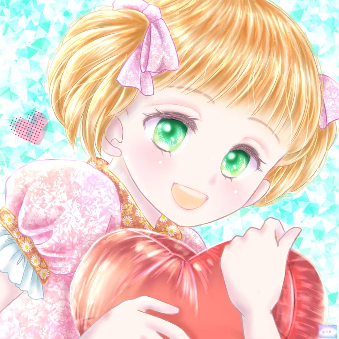 広がれ、愛広がれ、子供達の笑顔#ハートアクション#イラスト 