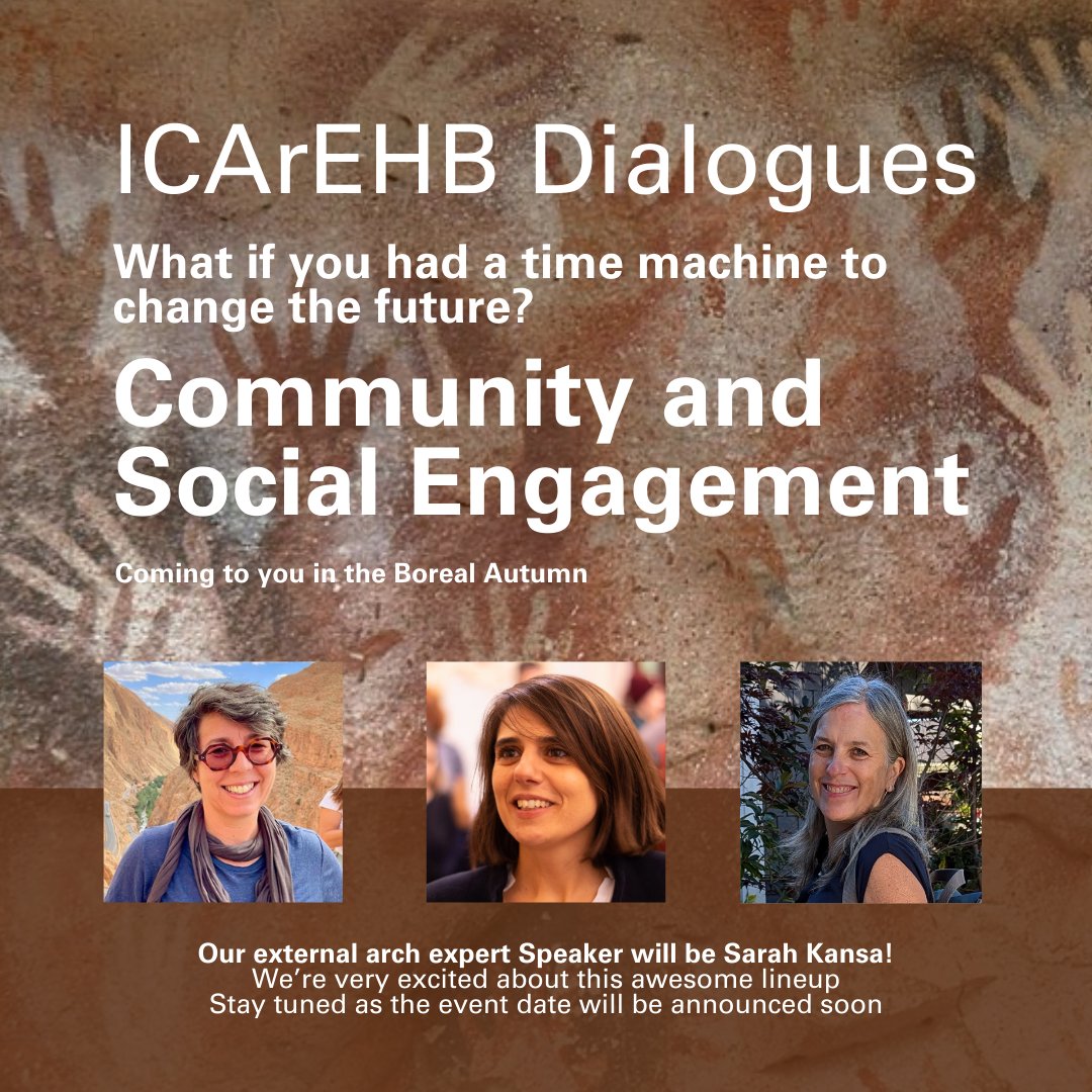 ICArEHB's tweet photo. 🌟 Exciting news for #ICArEHBDialogues! 🌟
We’re thrilled to announce our last speaker, Sarah Kansa, Executive Director of the Alexandria Archive Institute! Sarah will join us to discuss #DataLiteracy &amp; #CulturalHeritage.
📅 Coming this Autumn—stay tuned! https://t.co/qYk3On31wk