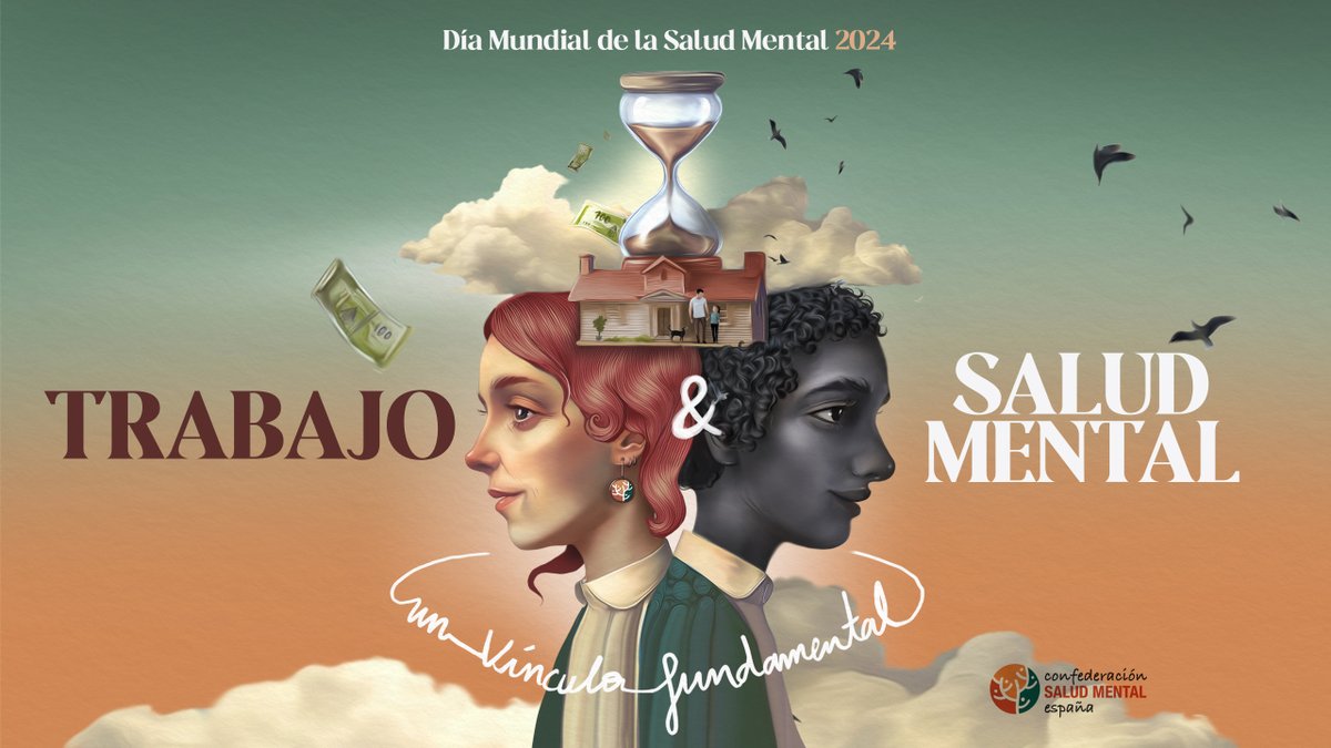 👉🏿📅Hoy es el #DíaMundialdelaSaludMental. El lema de este año, elegido por votación popular, es "#TrabajoySaludMental, un vínculo fundamental"

La identidad visual refleja el trabajo, su precariedad y el modo de vida como determinantes sociales de la #SaludMental