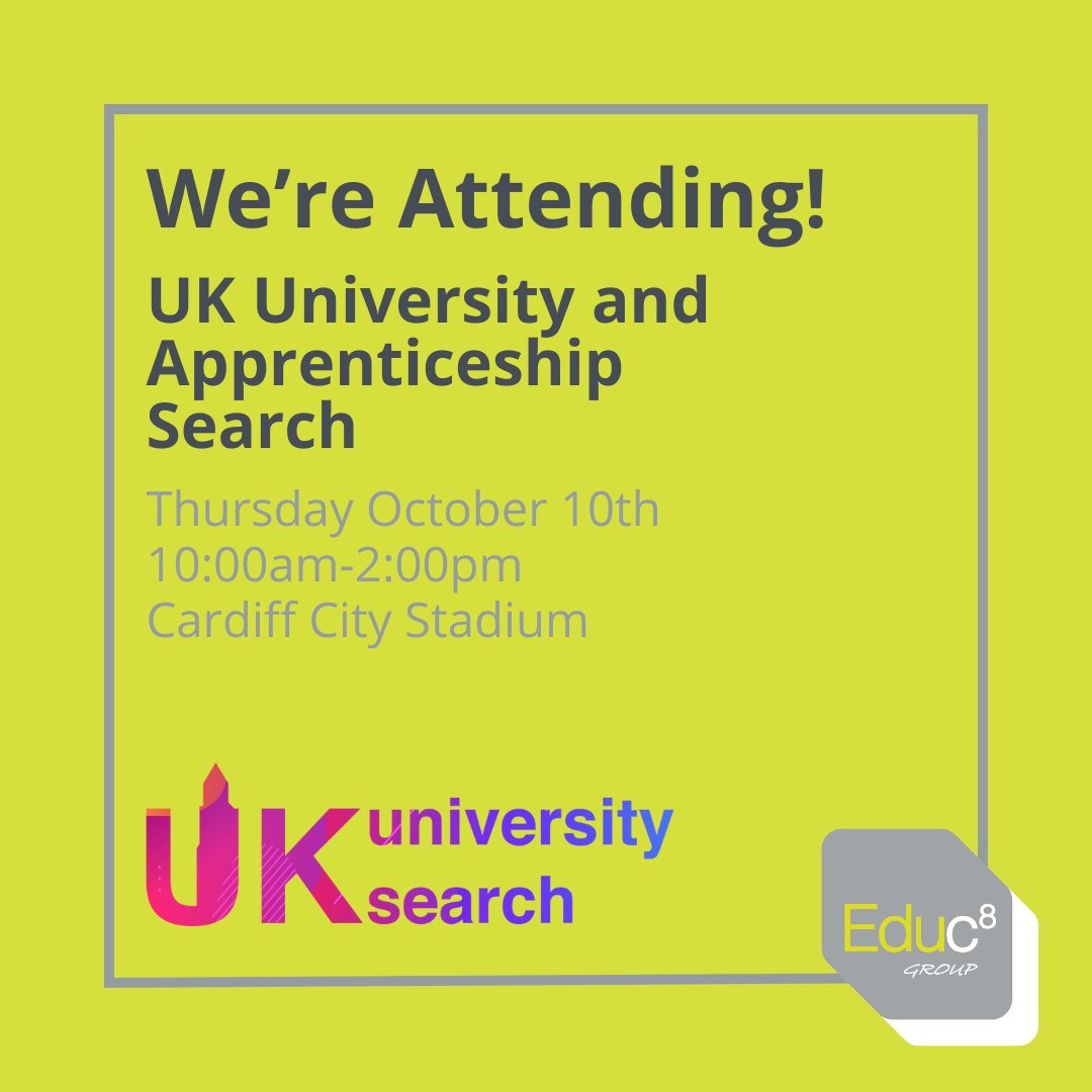 Educ8 Training Ltd (@educ8_wales) on Twitter photo 📢 Catch us at <a href="/UKUniSearch/">UK University & Apprenticeship Search</a> in Cardiff City Stadium on October 10th! 📢
Are you trying to take the first steps into employment? Come and visit us to learn more about apprenticeships!
Find out more information here: hubs.la/Q02RQ0Qv0 📢 Catch us at <a href="/UKUniSearch/">UK University & Apprenticeship Search</a> in Cardiff City Stadium on October 10th! 📢
Are you trying to take the first steps into employment? Come and visit us to learn more about apprenticeships!
Find out more information here: hubs.la/Q02RQ0Qv0