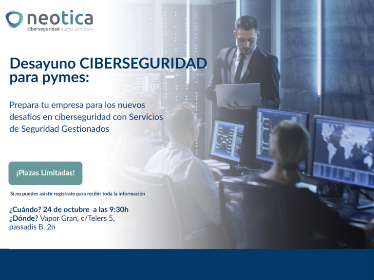 neoticasolution's tweet image. Inscríbete a la jornada gratuita de Ciberseguridad para #pymes con el apoyo del Ajuntament de #Terrassa

- Situación actual de la Ciberseguridad en #Cataluña
- Ciberseguridad extendida
- Funcionalidades de un SOC 
- Demostraciones  
- Ayudas y subvenciones
neotica.net/wp-content/upl…