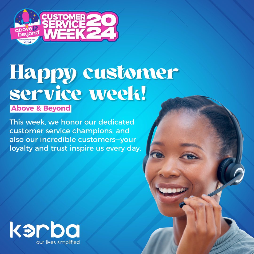 Korba365's tweet photo. Happy Customer Service Week from the Korba family!

Thank you for being the driving force behind our journey. Together, we'll continue to grow, innovate, and make a difference!
#CustomerServiceWeek https://t.co/hrwupmBn5W