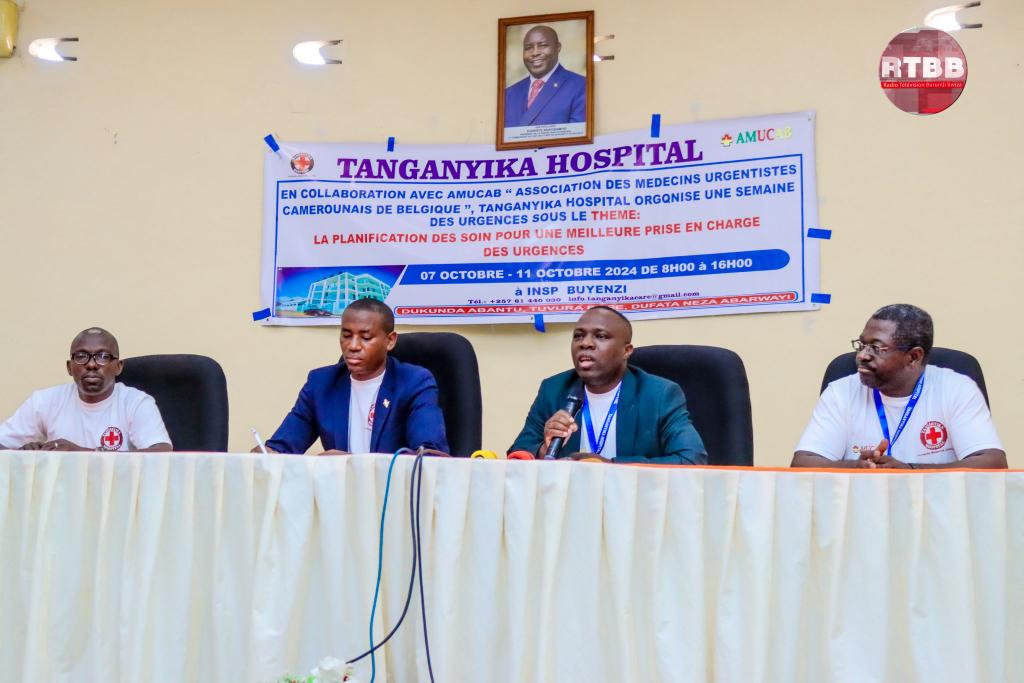 tanganyika_hosp's tweet photo. Ouverture c 7 Octobr 2024 à #Bujumbura d la semaine des urgences sous thème "La planification des soins pour une meilleure prise en charge des urgences" organisée par #TanganyikaHospital en collaboration avec #AMUCAB : Association des Médecins Urgentistes Camerounais d #Belgique https://t.co/3rSwfMRZ4O
