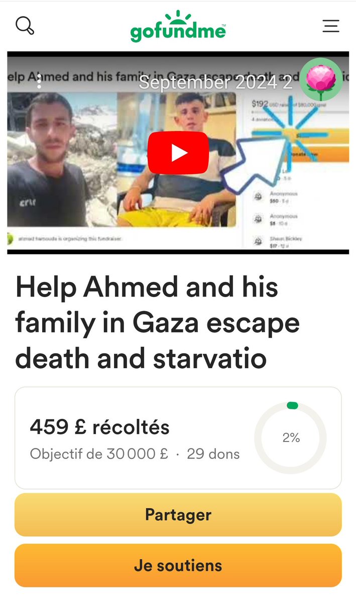 mahmoudmah76592's tweet photo. Thank you to everyone who helped, but we have only reached 2% of the goal. I hope everyone will donate and participate so that we can reach the goal. Your support of 10€ will change our lives and help us. You are our only hope.🍉📎🙏

https://t.co/bonbM1Fct1 https://t.co/PmBZo64Ryz
