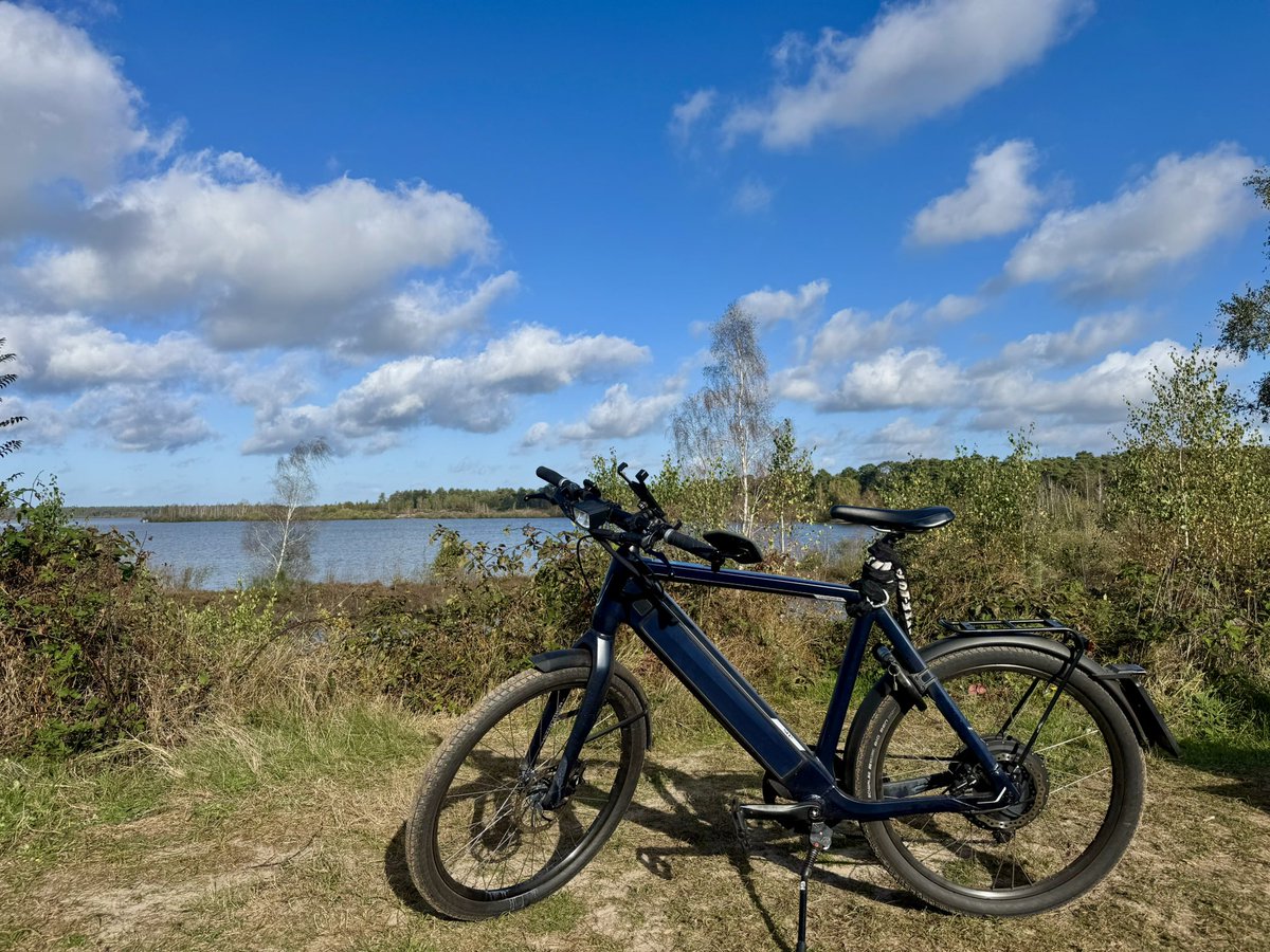 Mooi rondje fietsen tijdens de lunch. #Stromer #Reindersmeer