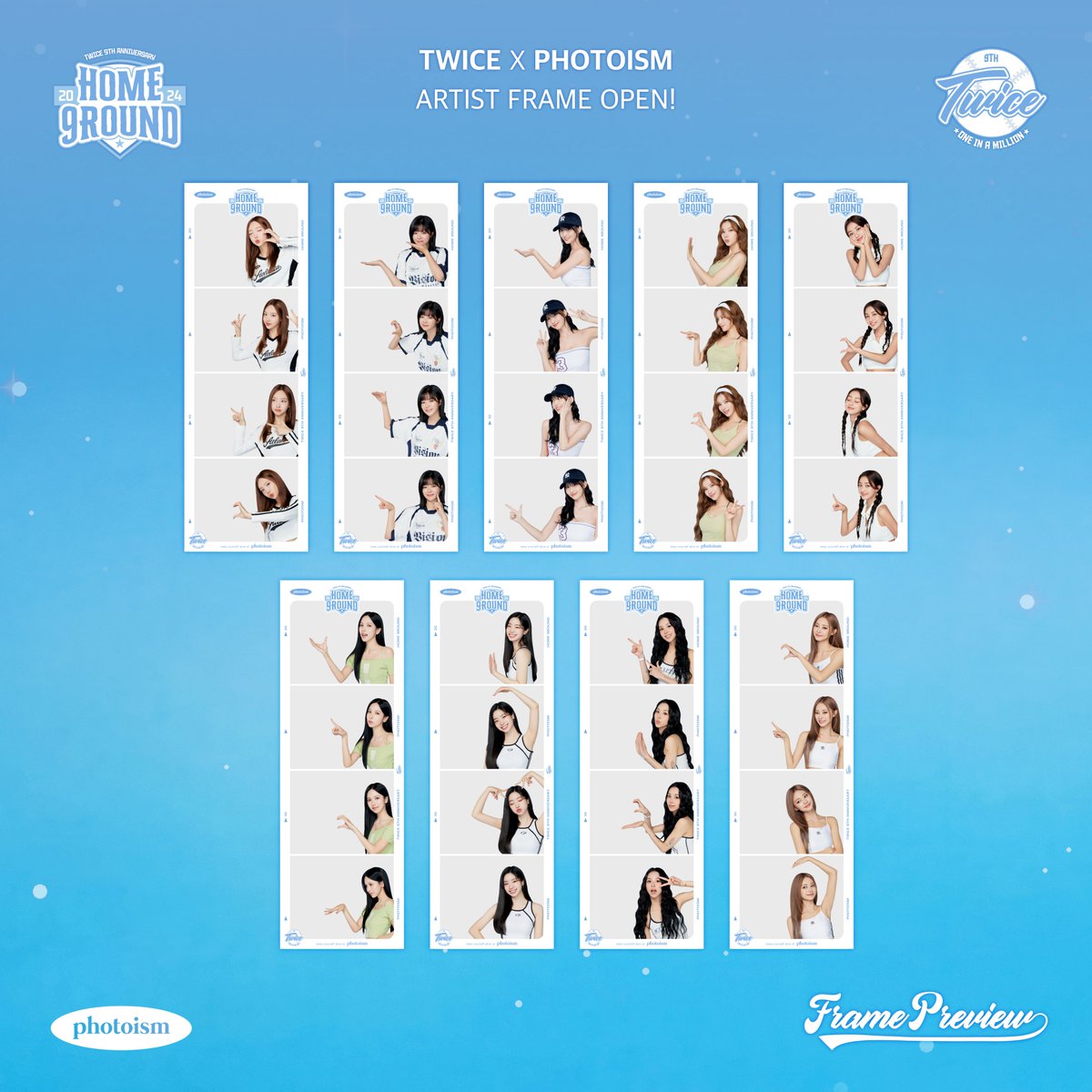 PhotoismJP's tweet photo. PHOTOISM X TWICE
ARTIST FRAME OPEN !

「TWICE」 の
アーティストフレームがオープン致します。

10月9日から11月10日まで
Photoism全店舗で撮影をお楽しみ頂けます！

Keep yourself alive at PHOTOISM https://t.co/k34WkKN0C7