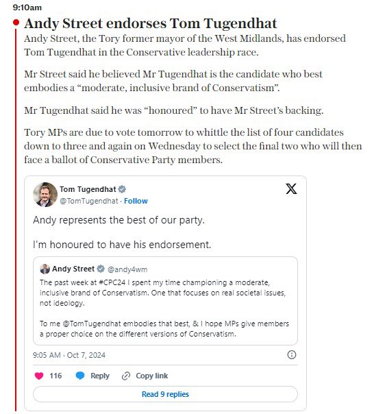 tomtforleader's tweet photo. Putting real issues facing our country first.
That is why Tom is ready to serve the British people.
@andy4wm
#ServeLeadAct #TomforLeader https://t.co/FrkLnbXVZL
