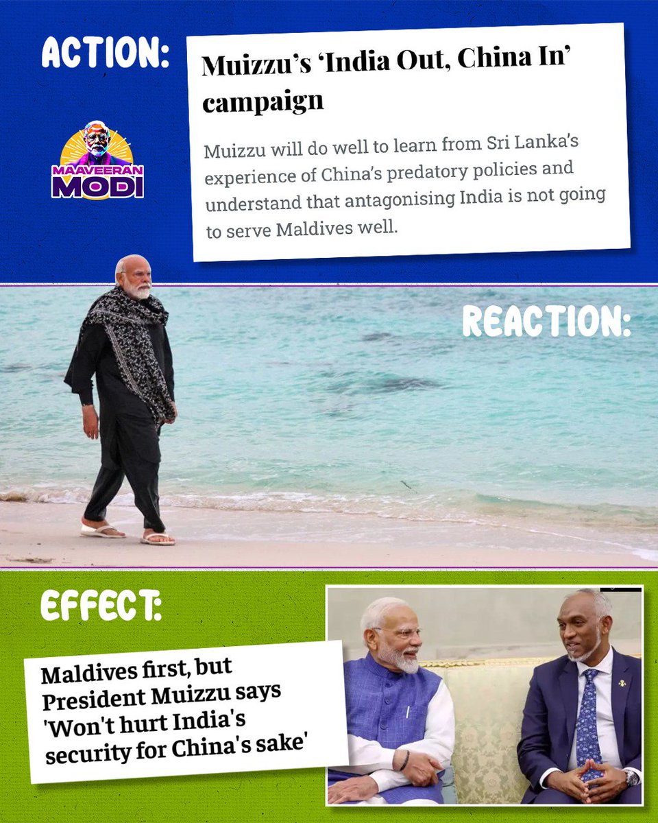 MaaveeranModi's tweet image. Don&apos;t mess with us, this is Modi&apos;s Bharath..! #NarenderModi #ModiAgain #Modi #modiji #maladives