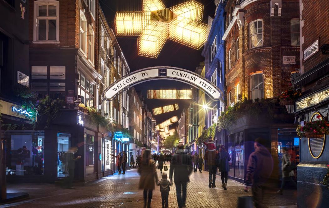 A preview image of Carnaby Street's christmas lights does look rather nicer than most.