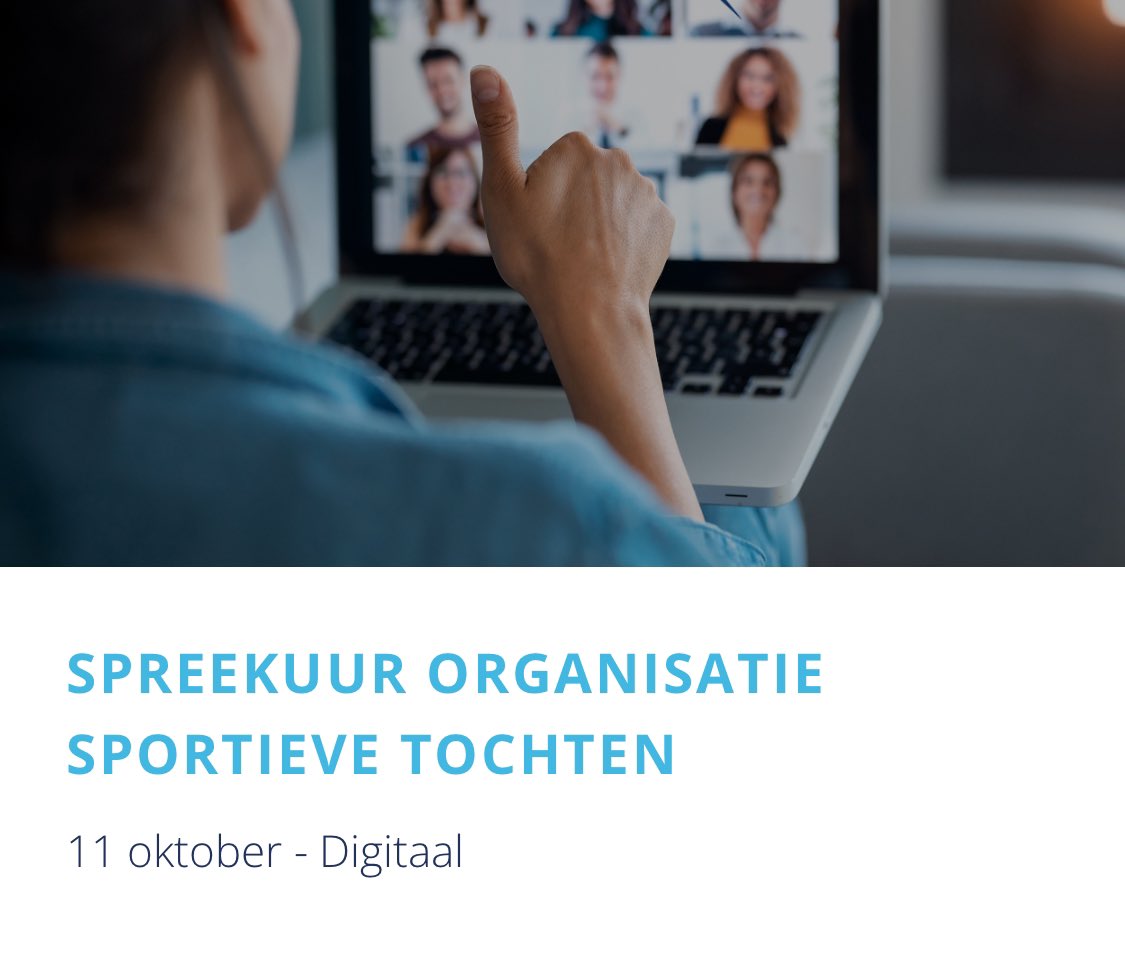 Bent u as. vrijdag ook bij het online spreekuur over de organisatie van sportieve tochten? <a href="/nocnsf/">NOC*NSF</a> deed onderzoek en licht de mogelijkheden toe om vrijwilligers hierin te ondersteunen. Deelname is gratis voor leden van VSG. Aanmelden? sportengemeenten.nl/agenda-item/sp…