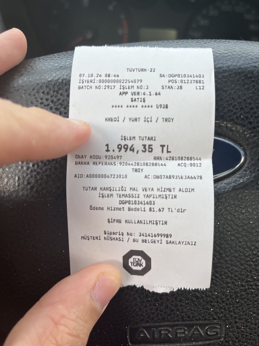 ⁦<a href="/memetsimsek/">Mehmet Simsek</a>⁩ ⁦<a href="/RTErdogan/">Recep Tayyip Erdoğan</a>⁩ bu işletme tüm uyarılara rağmen sizi dinlemeyip karta fark alıyor. Araç muayene çok acil rekabete açılmalı.