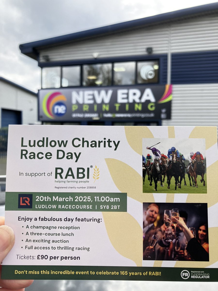 Ludlow Charity Race Day preparations are GO! Book your tickets here forms.office.com/e/PbBdYCuAEX
<a href="/RABIcharity/">RABI - the farmers charity</a> are grateful for your support #dayattheraces