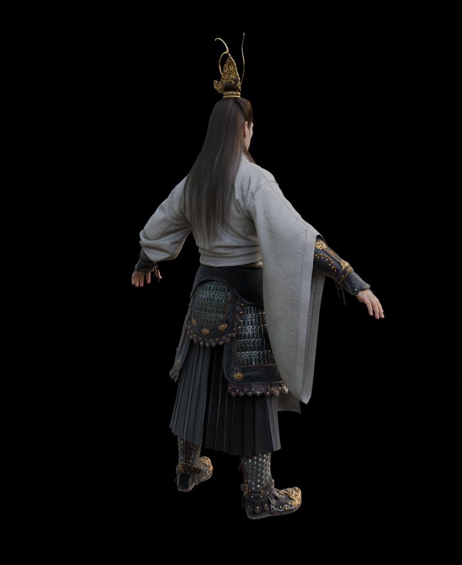 drayqin's tweet photo. The coolest man in the game ! (A huge thanks to my friend @kanbara914 who helped me with the model) #BlackMythWokong #Blender https://t.co/JLC9qjwA9w