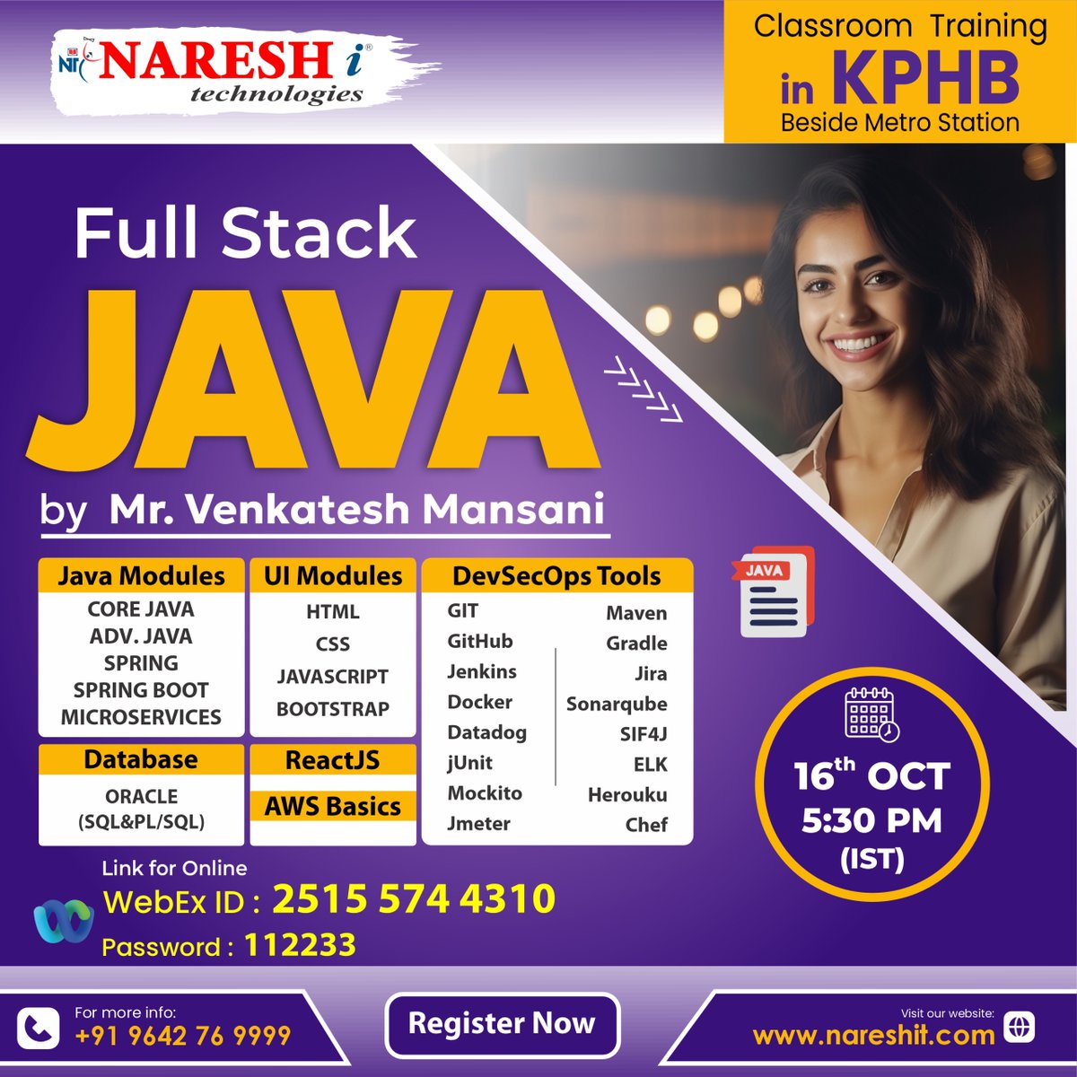 NItTejaswini's tweet image. ✍️Enroll Now: shorturl.at/pHgBx
👉Attend a Free Demo On Core Java & Full Stack Java by Mr.Mansani
📅Demo On: 16Th October @ 5:30 PM (IST)
#Java #FullStackJava #advancedjava #programming #angular #html #css #education #javascript #softwareupdate #JavaTraining #LearnJava