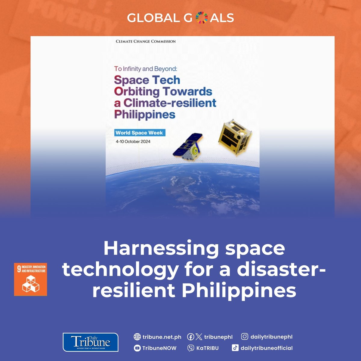 tribunephl's tweet image. In a country as highly vulnerable to climate change as the Philippines, where intensified typhoons, rising sea levels and environmental degradation pose daily threats, timely and accurate data is more crucial than ever. 

#DailyTribune #SpaceTechnology #SDGGoals

Read more at: