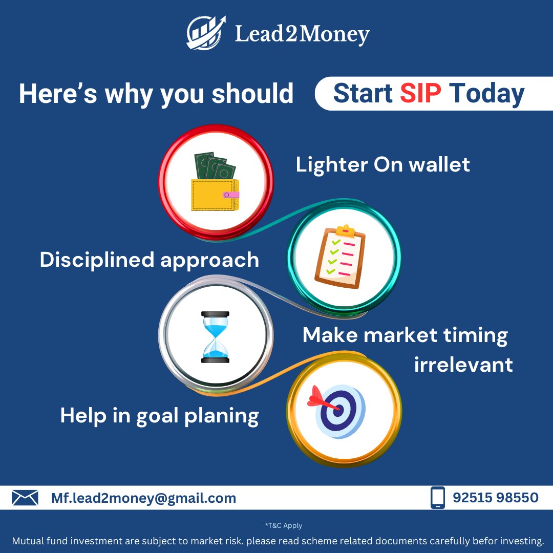 L2MISPL32's tweet photo. Small steps today, big wealth tomorrow! ๐ธ"
#StartSIP #WealthBuilding #InvestSmart #FinancialFreedom #MoneyGoals #Lead2Money
Download the App Now
https://t.co/3haIfL5JKD https://t.co/IfqqjnnGQq