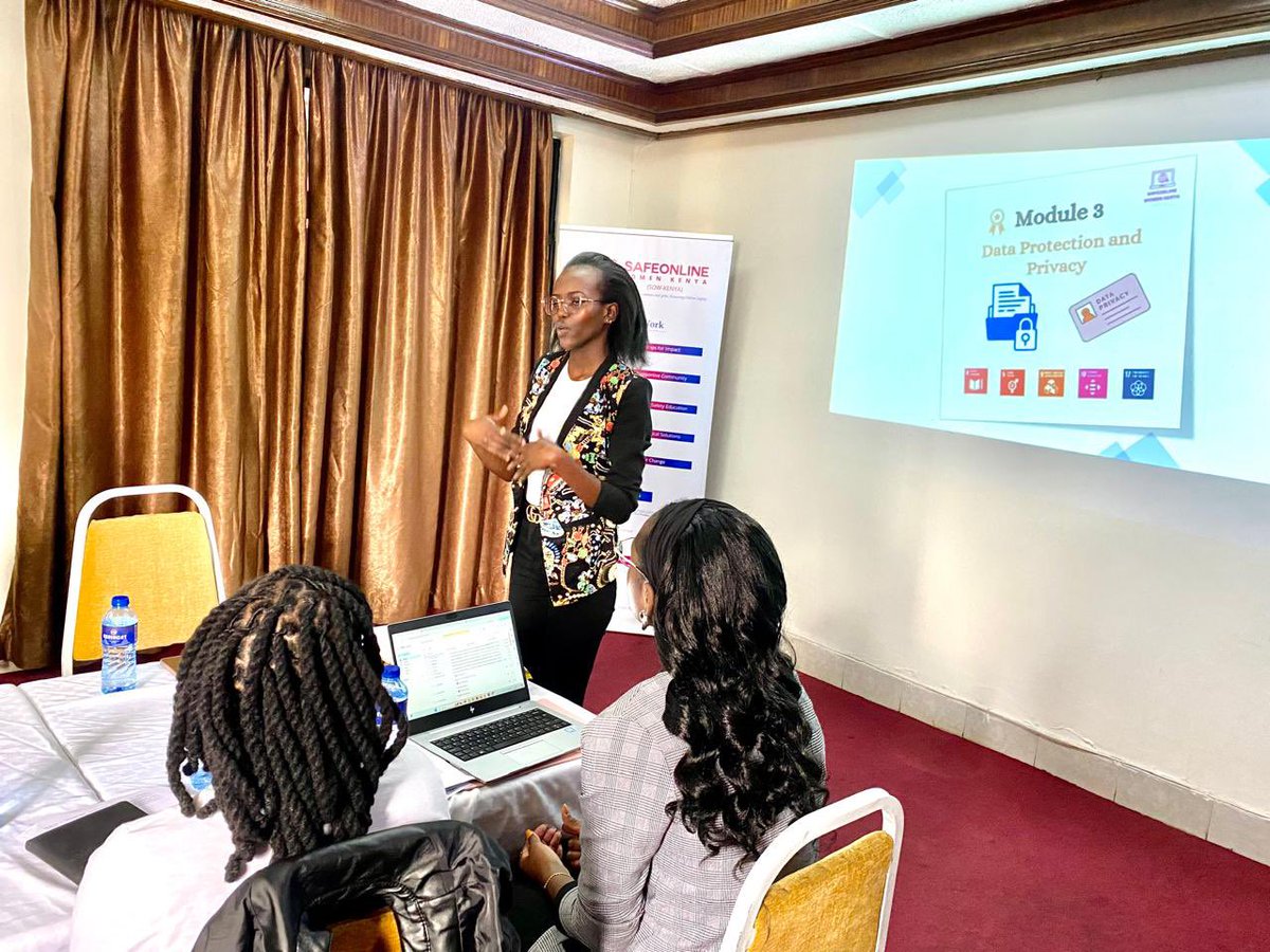 SafeonlineK's tweet image. Our Communications Strategist Belamy Boson took the participants through a detailed session on Data Protection &amp;amp; Privacy, teaching them the importance of safeguarding personal data and how to exercise their digital rights. 
#techsecure
