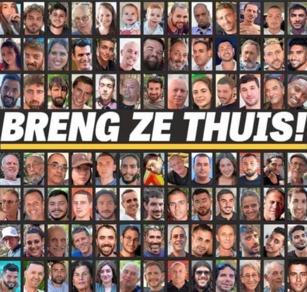 Vandaag herdenken we alle Israëlische slachtoffers na die verschrikkelijke, onmenselijke aanval van Hamas 1 jaar geleden en bidden we of de gijzelaars alsnog thuis mogen komen.