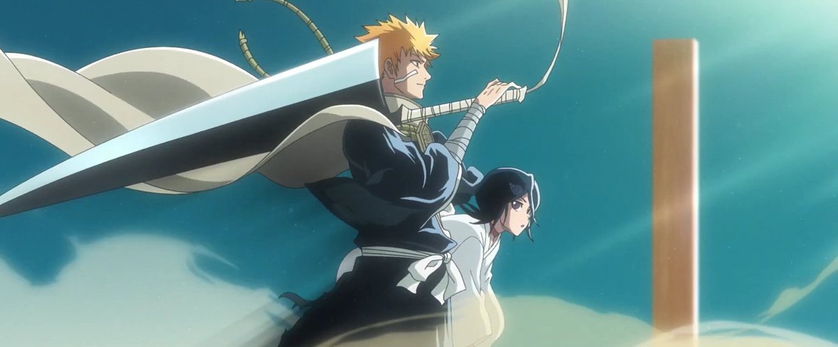 sand_rotator's tweet image. Ichigo and Rukia in their early days as instructed by Kubo Tite for the 20th anniversary PV:

#BLEACH #BLEACH_anime #BLEACHTYBW
