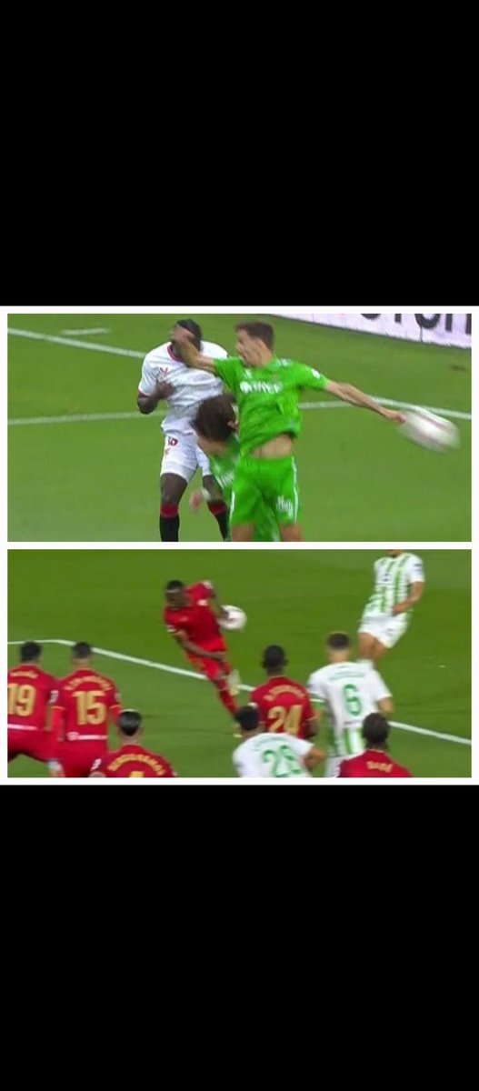 Adivinen que equipo es el que no para de llorar tras estos dos penaltis pitados.