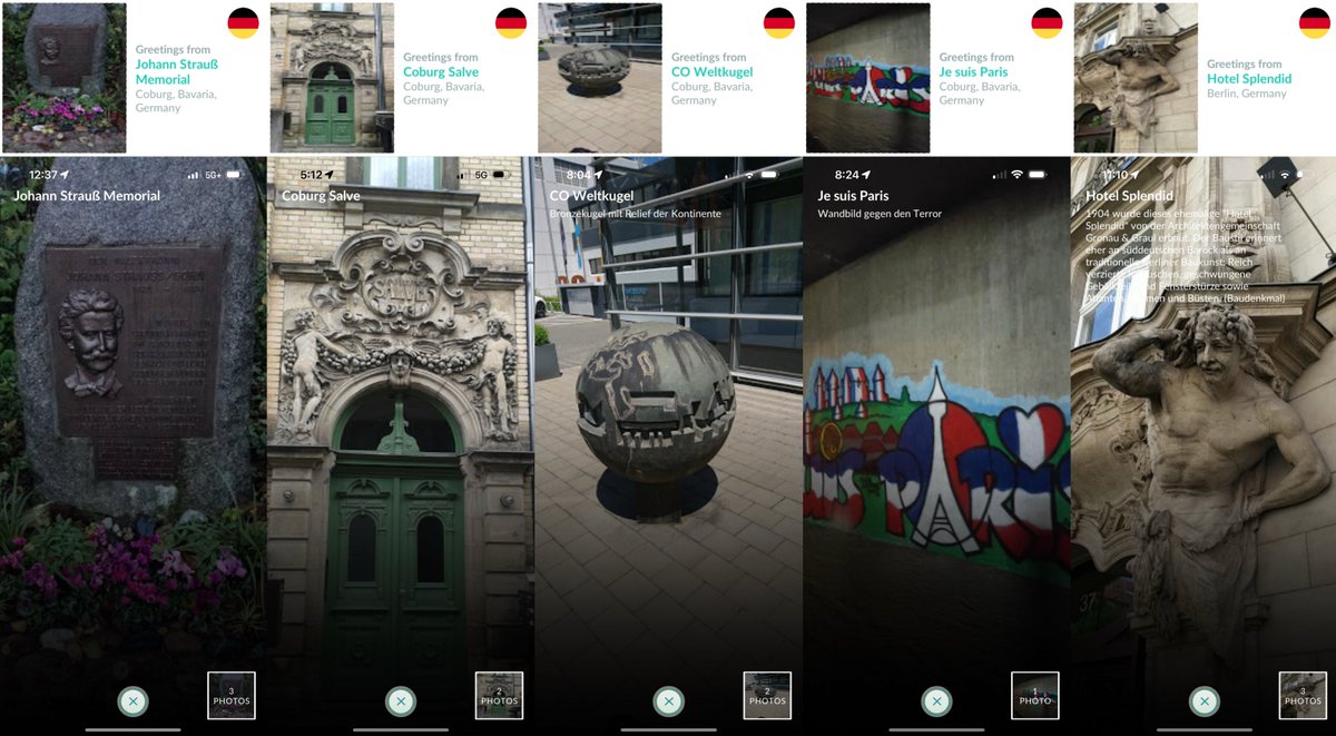 PokeAlbum's tweet photo. Interesting Pokémon GO Postcards from Germany 🇩🇪
Thank you @AvatarFailed39 #PokemonGoFriends 🩷
🎼 #JohannStrauss Memorial
🏰 Coburg Salve
🌍 CO Weltkugel
🇫🇷 #JeSuisParis ❤️🩹
🏨 Hotel Splendid
#PokeStops #PokemonGoGifts
#ポケGOギフト #StreetArt https://t.co/9RUMzXpFbe