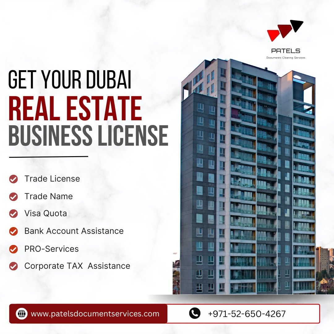 PatelsDcs's tweet image. Step into Dubai&apos;s booming real estate market with confidence.

Obtain your real estate license with our expert guidance.

Contact Number &amp;amp; WhatsApp: +971-52-650-4267