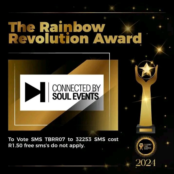 TheBTSAs's tweet photo. &amp; Your Nominee for Best Rainbow Revolution Award 🌈💐🌍

 - #ConnectedBySoulEvents 🌍🎭🎶🌈

Sms their code to 32253 at R1.50 each voting closes 25 October 2024 at 00am 📱. 

#fyp
#behindthescenesawards
#ticketpro
#fyptwitterviral https://t.co/2x7pxKUF35