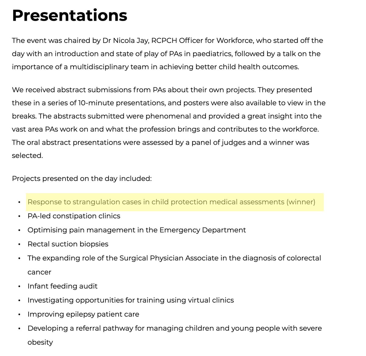 Mike88881221's tweet photo. Sorry to keep going on about this, but a reminder that @RCPCHtweets: 

🔴 Knew in 2021 that @AlderHey was using a physician associate for child protection medicals
🔴 Awarded the project a prize
🔴 Included physician associates in their child protection audit

No apology yet. https://t.co/tFaySriTfM