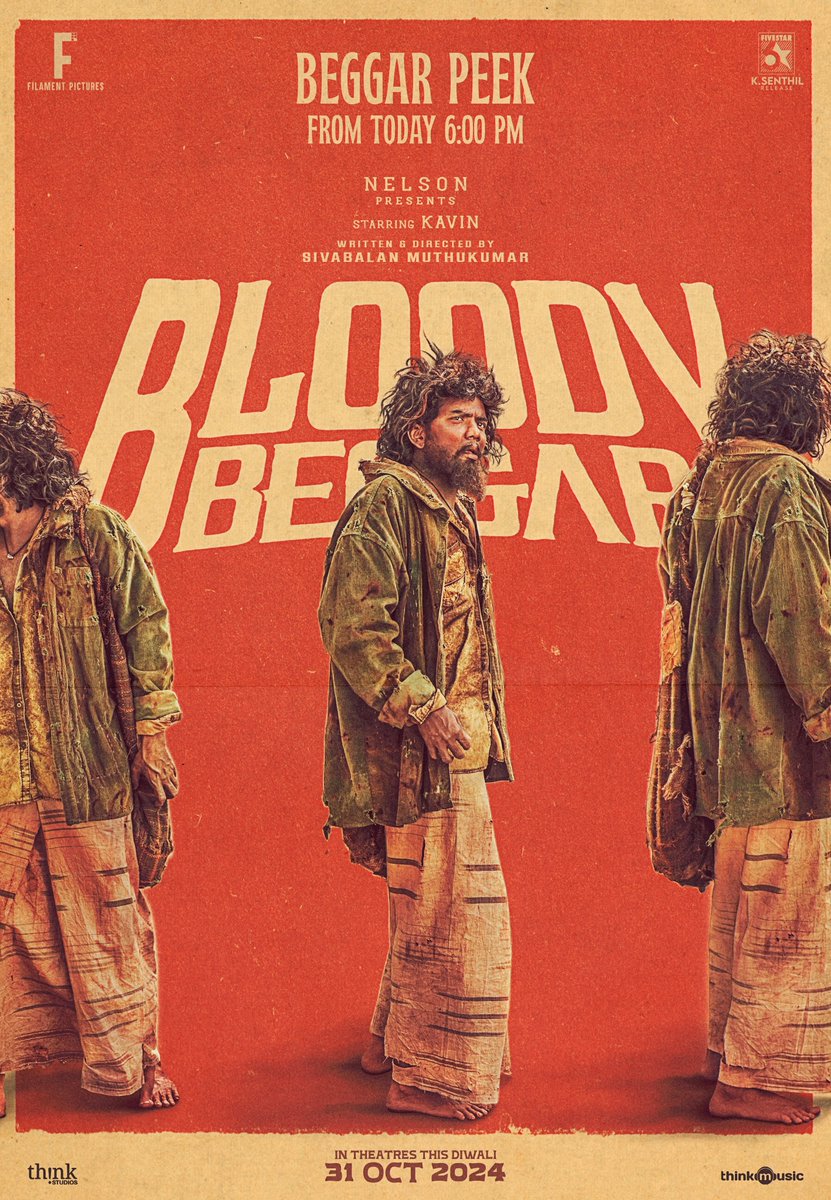 Filament Pictures (@filamentpicture) on Twitter photo A quirky intro tease of a strange man πΈ
Clock in at 6PM β for a #BeggarPeek from #BloodyBeggar π§‘
#BloodyBeggarFromOct31 π₯
<a href="/Nelsondilpkumar/">Nelson Dilipkumar</a> <a href="/Kavin_m_0431/">Kavin</a> <a href="/afilmbysb/">Sivabalan Muthukumar</a> <a href="/KingsleyReddin/">Reddin Kingsley</a> <a href="/sujithsarang/">Sujith Sarang</a> <a href="/JenMartinmusic/">Jen Martin</a> <a href="/Nirmalcuts/">Nirmal@editor</a> <a href="/ManimozhianRam2/">Manimozhian Ramadurai</a> <a href="/sv_sandhosh/">ACTION SANDHOSH</a> A quirky intro tease of a strange man πΈ
Clock in at 6PM β for a #BeggarPeek from #BloodyBeggar π§‘
#BloodyBeggarFromOct31 π₯
<a href="/Nelsondilpkumar/">Nelson Dilipkumar</a> <a href="/Kavin_m_0431/">Kavin</a> <a href="/afilmbysb/">Sivabalan Muthukumar</a> <a href="/KingsleyReddin/">Reddin Kingsley</a> <a href="/sujithsarang/">Sujith Sarang</a> <a href="/JenMartinmusic/">Jen Martin</a> <a href="/Nirmalcuts/">Nirmal@editor</a> <a href="/ManimozhianRam2/">Manimozhian Ramadurai</a> <a href="/sv_sandhosh/">ACTION SANDHOSH</a>