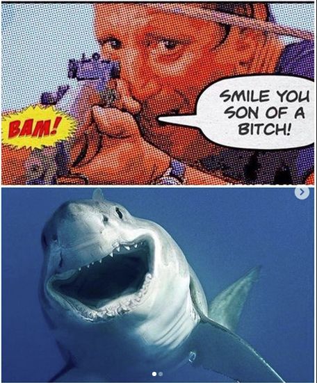 thedailyjaws's tweet image. SMILE YOU SON OF A B*TCH! 💥💥💥 Happy #WorldSmileDay! 😃😃😃😃 Whaaaaaaat makes you smile about #JAWS?
