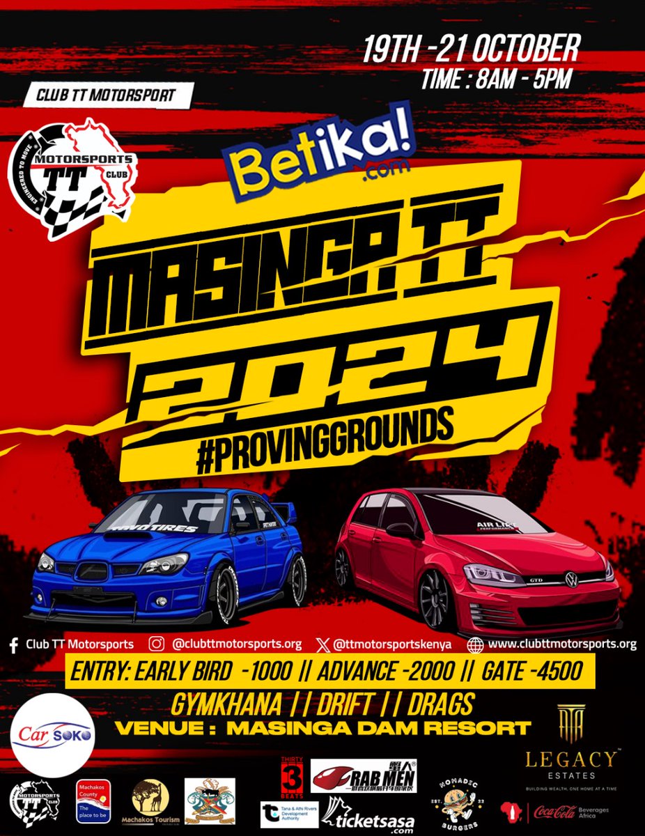 Flo_tography_'s tweet photo. It's yet another time of the year for car enthusiasts to enjoy #MasingaTT2024 scheduled from 19th-21st this month. Personally I can't wait to see the drift sessions which are a favourite of mine. Tickets are available via the link below 👇🏾 
https://t.co/COC2xZO2sQ https://t.co/Qp7XRAyZUE