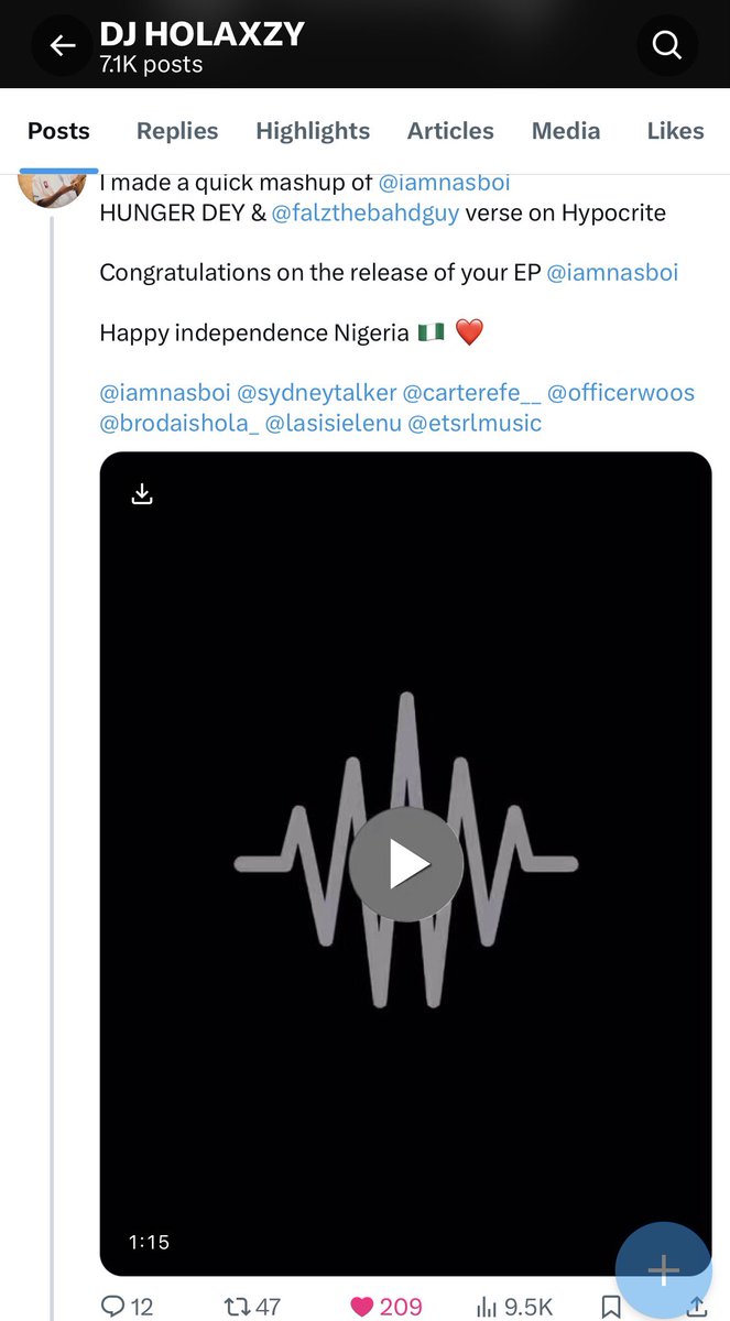 iamdjholaxzy's tweet image. Not feeling entitled, Just wondering why @iamnasboi would block me off on X after making a dope mashup of his new  song #Hungergame off his EP