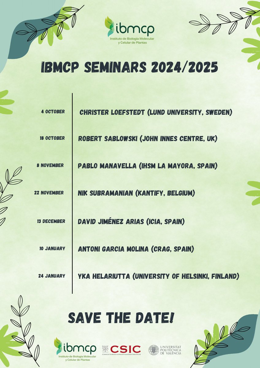 👏El pasado viernes comezamos con nuestros #SeminariosIBMCP, os dejamos por aquí las fechas de este primer semestre para que no faltéis a la cita

🗓️Reserva las fechas ¡te esperamos! Nos vemos el próximo viernes 18 😜